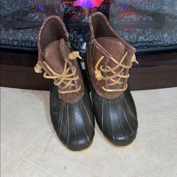 •SPERRY• duck/rain boots size youth 6=womens 6.5 - Picture 2 of 6
